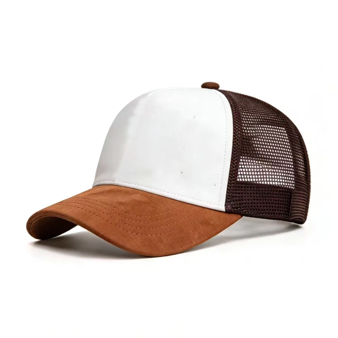 Neue Sommer Mesh Baseballkappe Damen Herren Einfarbige Wildleder-Kappe Patch Snapback Hut Lässige Atmungsaktive Unisex Street Hip Hop Trucker Caps – Detail 8