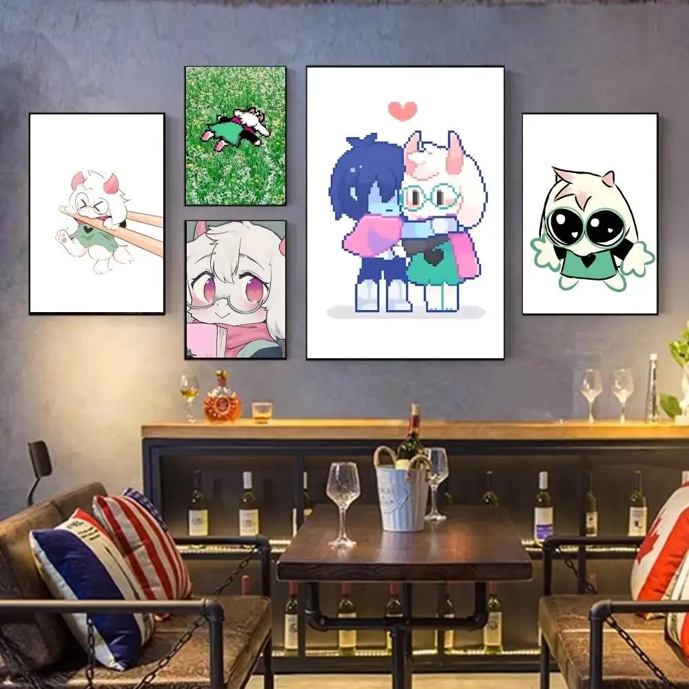 

D-Deltarune Ralsei Artists Canvas Painting for Living Room Home Decor Poster Fans Gifts-unframed