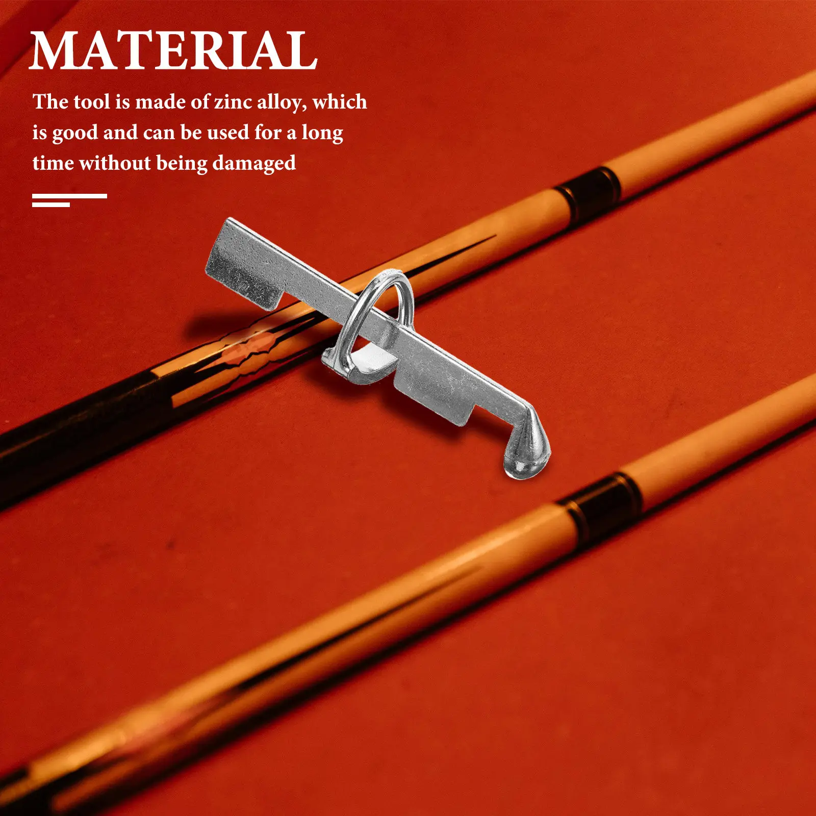 

Billiard Cue Tip Clamp Professional Pool Cue Repair Tool for Tip Installation Maintenance and Stick Protection Sturdy Aluminum