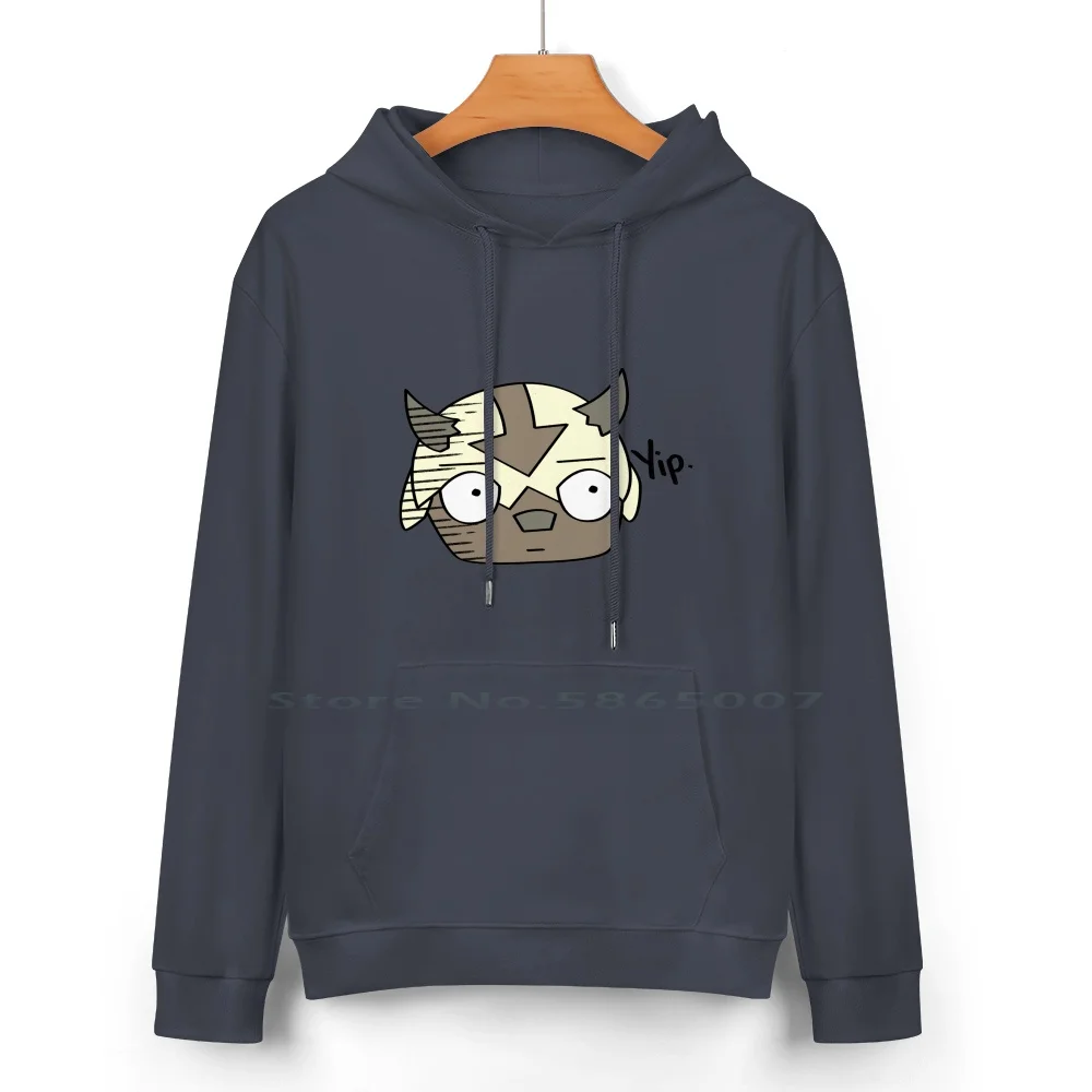 Yip. Pure Cotton Hoodie Sweater 24 Colors Yip Appa Korra Aang Cartoon Animation Opm One Punch Man Saitama 100% Cotton Hooded