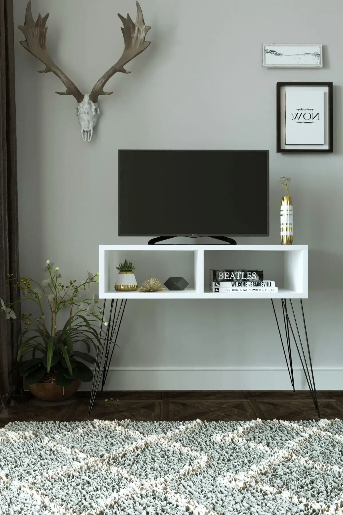 Efser Elite Tv Stand-White