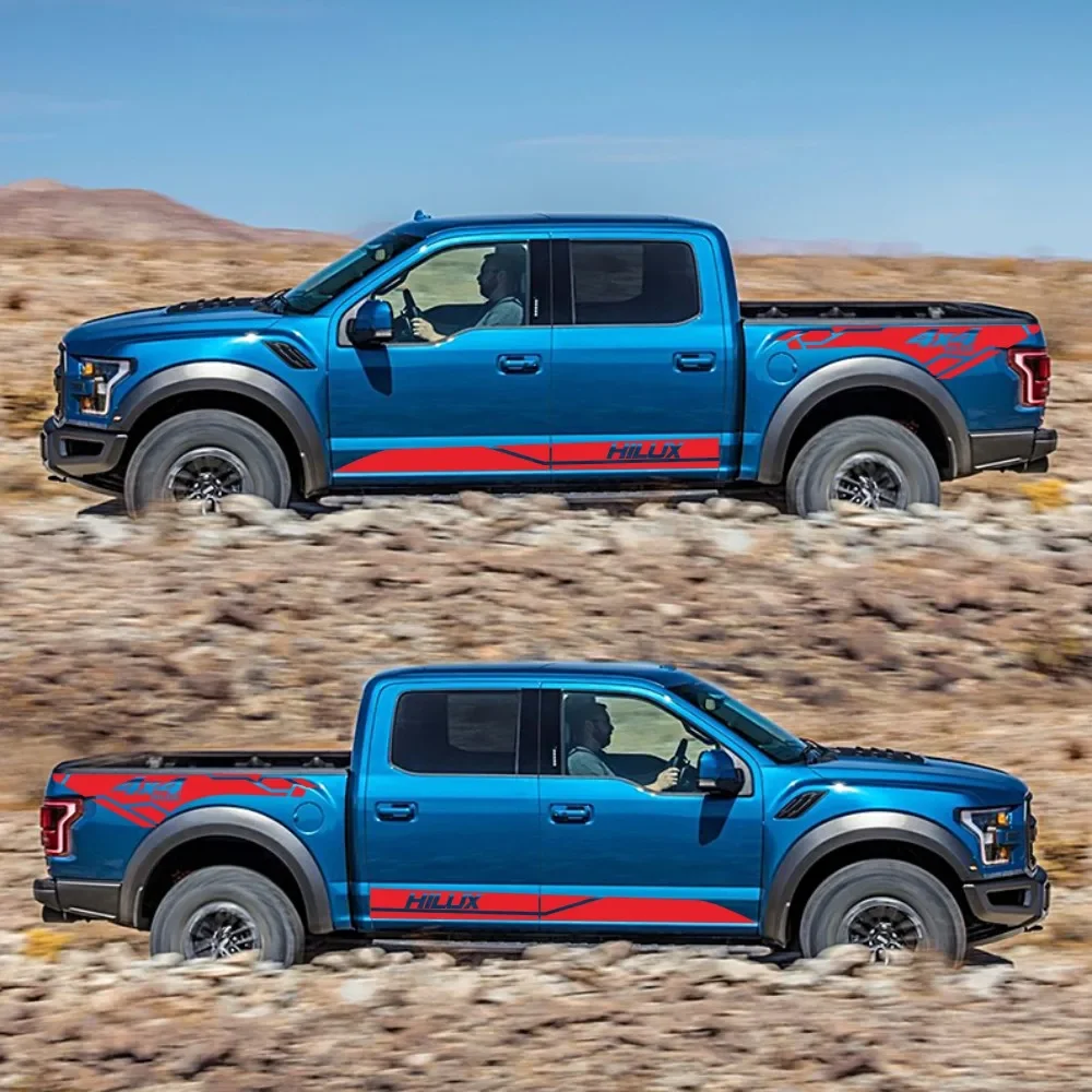 ملصقات باب السيارة لتويوتا هايلكس ريفو فيجو السيارات الخلفي الجذع الفينيل فيلم ملصق مائي الرياضة السيارات الديكور سيارة ضبط الملحقات