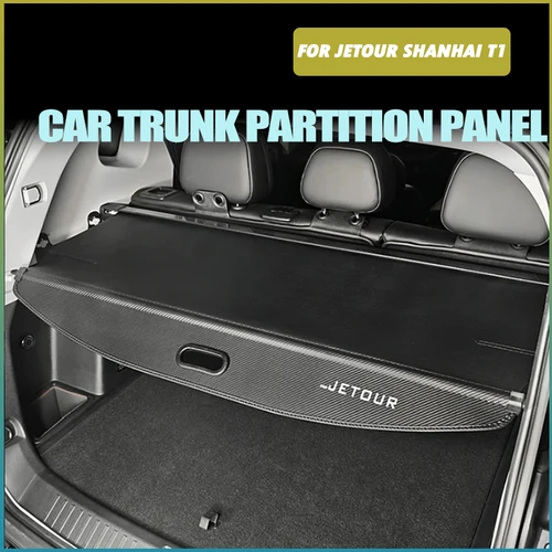 Imagen 1 del producto Panel de partición de maletero de coche apto para Jetour Shanhai T1 2024 2025, cortina de maletero de coche modificada de alta calidad, accesorios interiores de coche