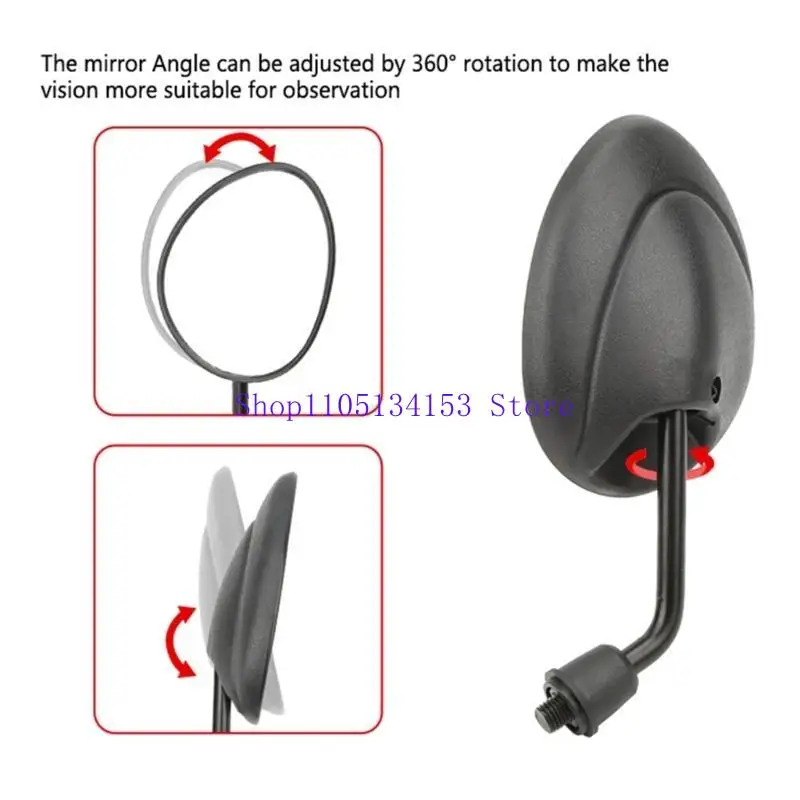 Hg89 8mm/10mm Thread Mini Rearview Reflector Universal for Motorcycle Scooter