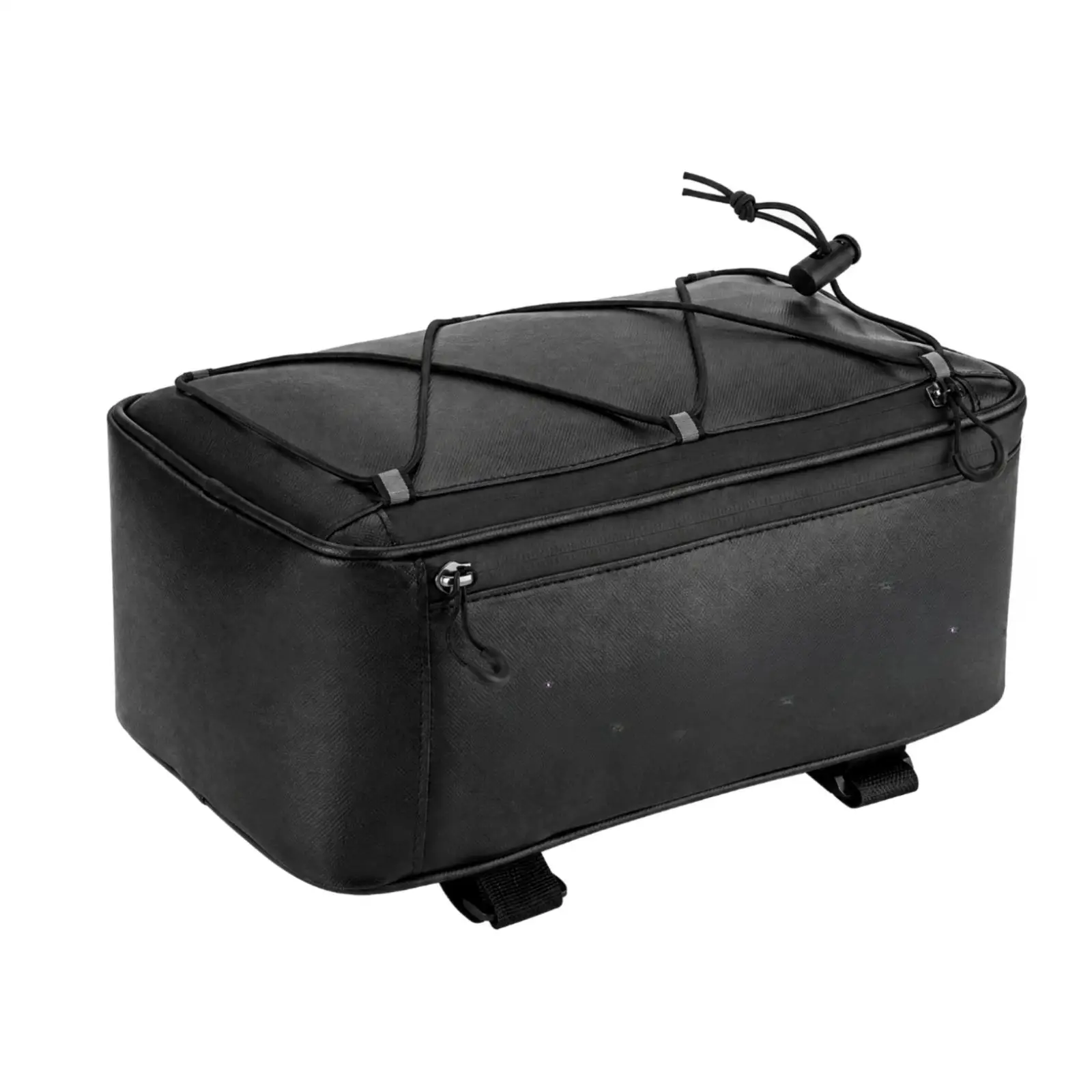 Cycle Rear-Rack Storage Bag Waterproof Electric Bicycle Rear Rack Bag with Reflective Strips 9L Capacity Long-Lasting