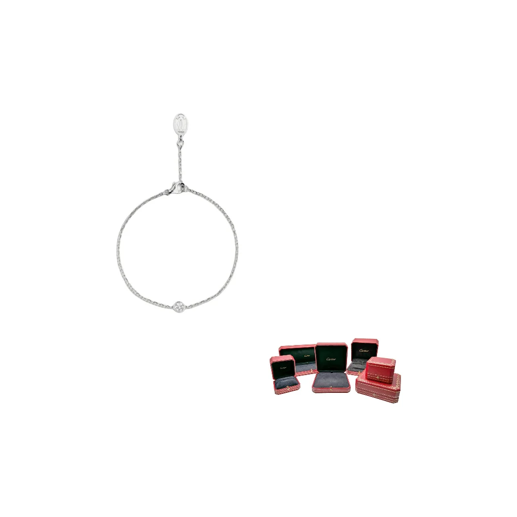 CARTIER D'Amour Collection Bracelets Unisex White Gold B6037200