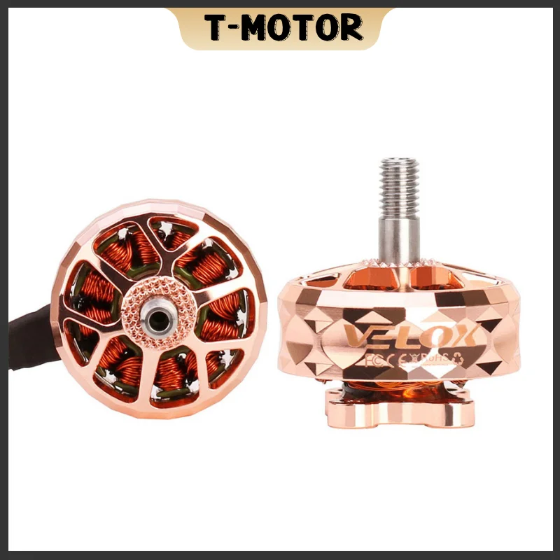 T-Motor VELOX VELOCE V2307 V2 1950KV 6S 2550KV 4S Bürstenloser Motor mit 4mmTitanlegierungswelle 5-Zoll-Propeller für FPV Racing Drone