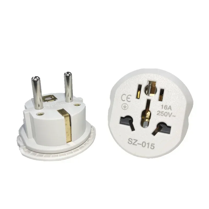 1PC Universal US UK AU To EU Plug USA To Euro Europe Travel Wall AC Power Charger Outlet Adapter Converter 2 Round Pin Socket