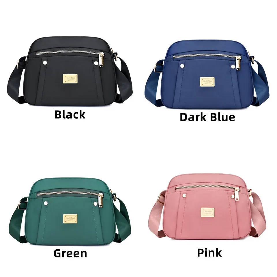 School Backpack For Teenage Women Backpacks Nylon Waterproof Female Casual Shoulder Crossbody Bag