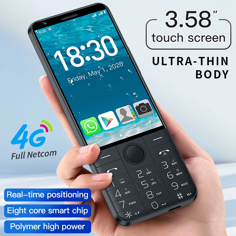 DOOV F27 Pro 4G Touch Screen Keypad Smartphone 4GB+64GB 3.58'' Screen 16mp Android 14 2120mAh MT6765 Google Play BT Mobile Phone