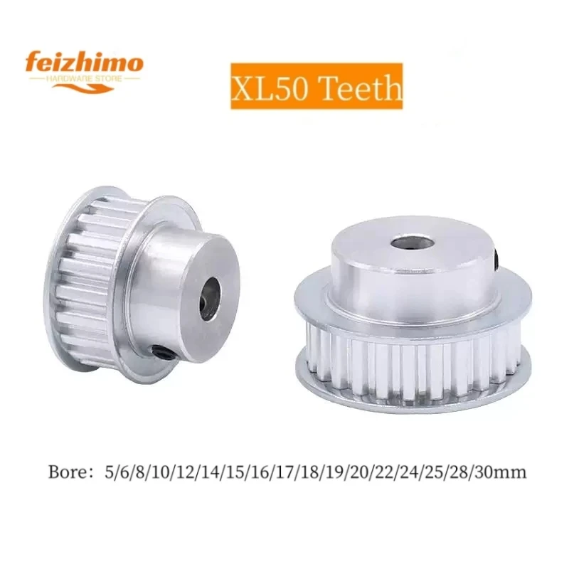 

XL Pulley ，High Torque Toothed Synchronous Pulley, XL Synchronous Pulley，BF Type 50Teeth, Tooth Width 11mm, Inner Hole 5mm-30mm，