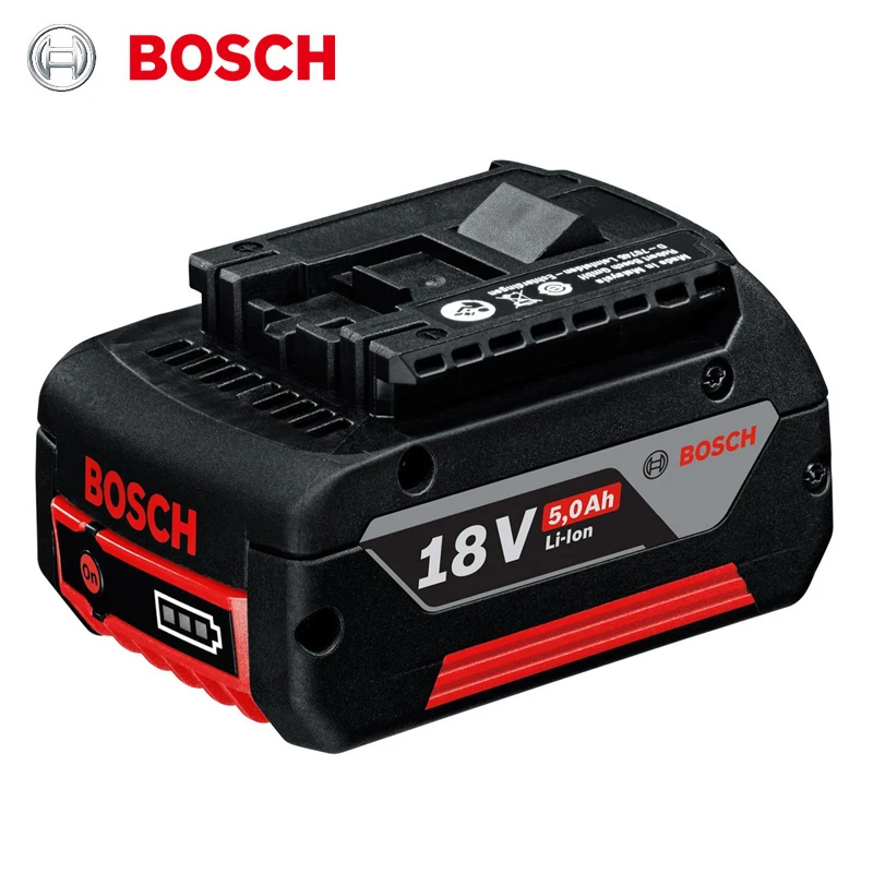 BOSCH Original 18V5.0AH Lithium Battery GBA Multiple Devices High Capacity Compact Rechargeable Battery