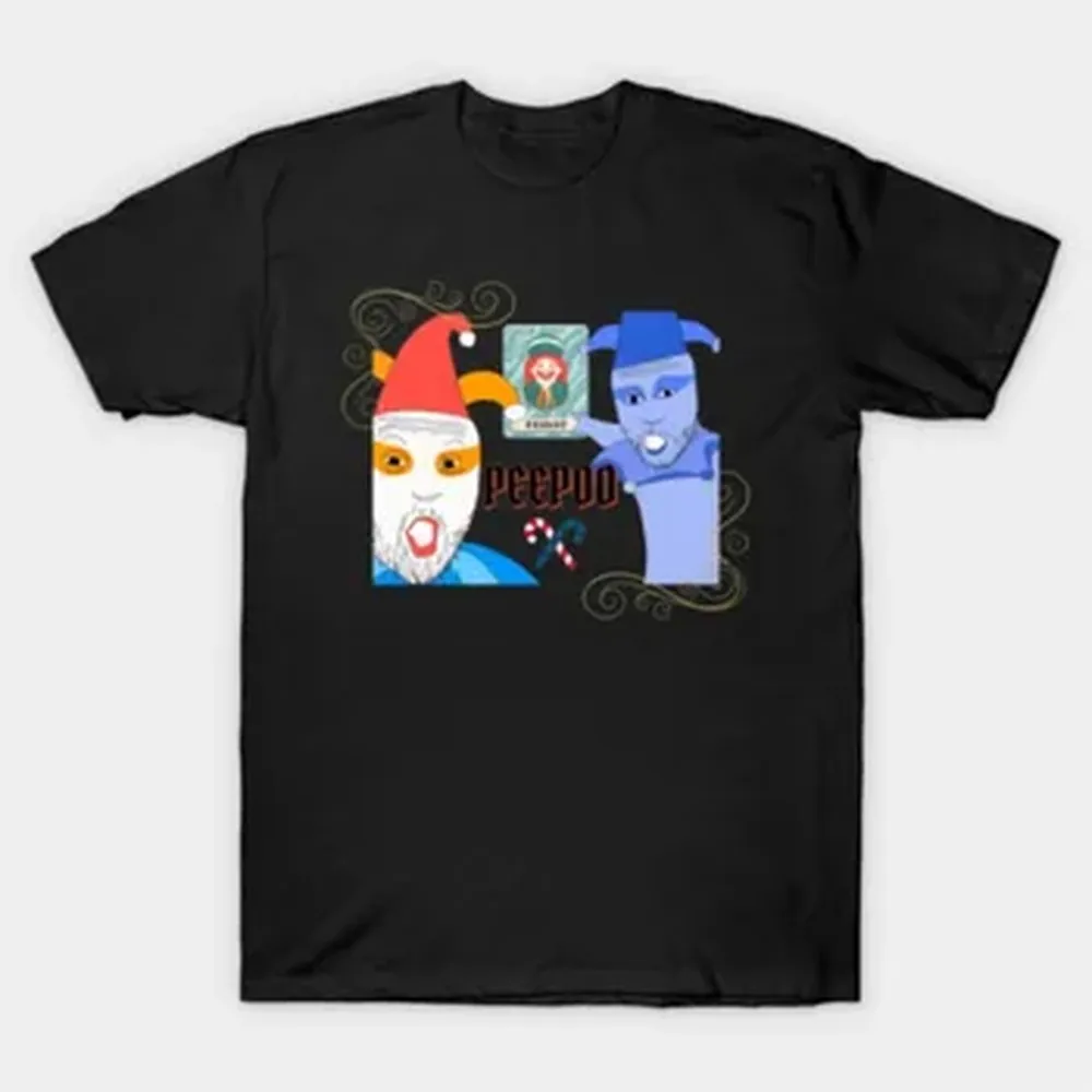 Absurd Duo Jester Card Humor T-shirt For Men Women 100% Cotton T Shirts Short Sleeve