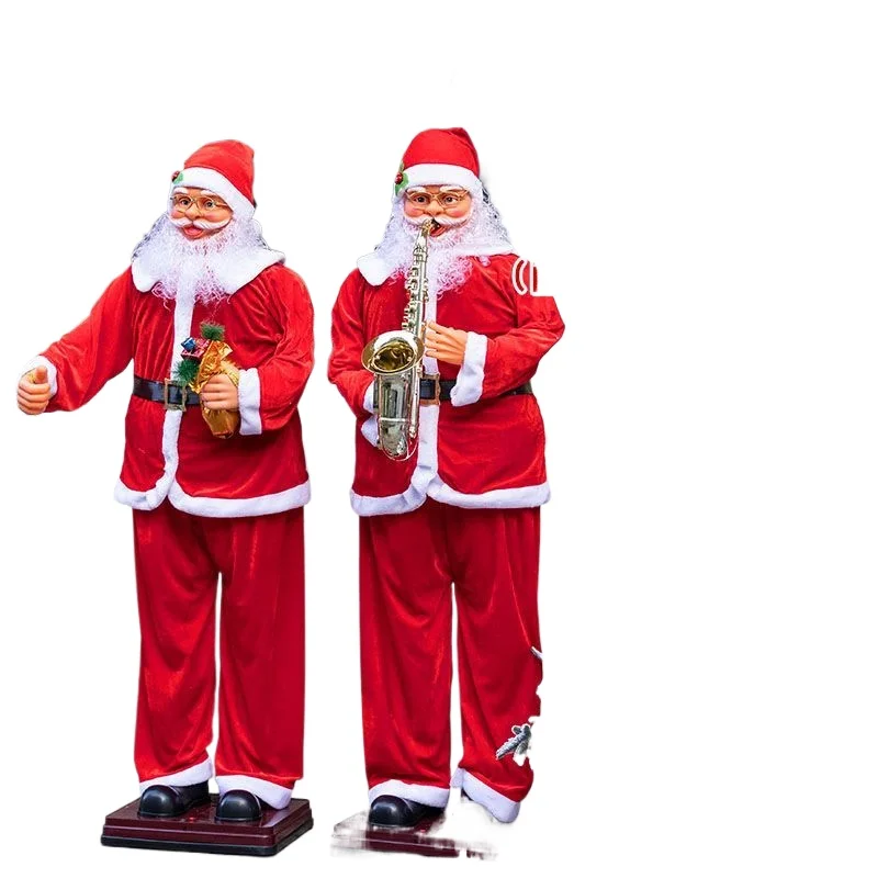 

Christmas decorations, creative outdoor Santa Claus ornaments, event scene atmosphere layout props