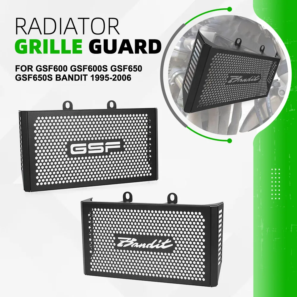

Motorcycle Radiator Guard Grille Protector Cover FOR SUZUKI GSF600 GSF600S GSF650 GSF650S Bandit GSF 600 650 S 1995-2005 2006