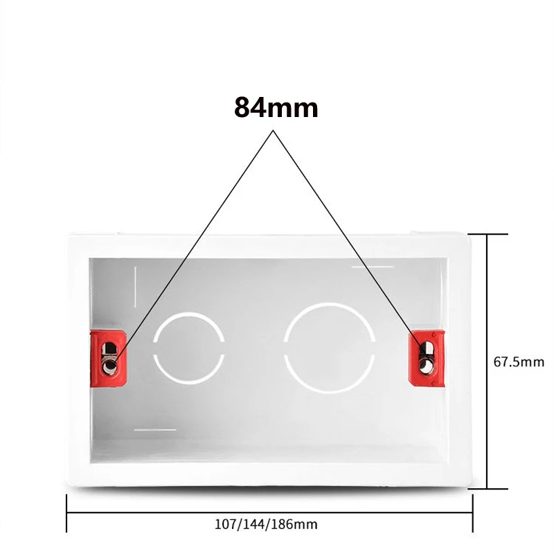 Home Improvement Wall Surface Mounted Bottom Box 118 Type Junction Box Switch Socket Cassette