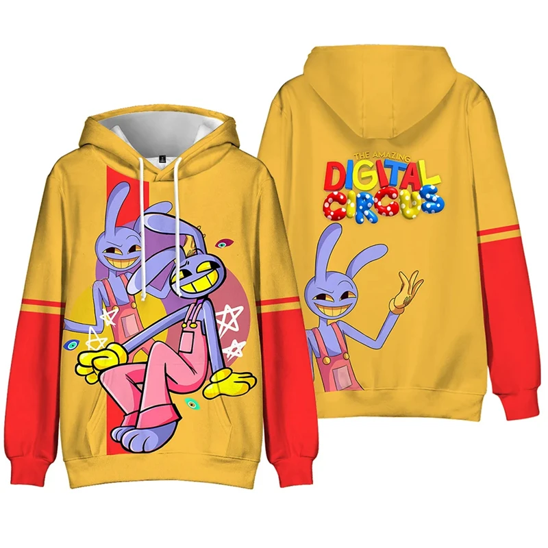 New The Amazing Digital Circus Magic 3D Print Hoodies Men Women Fashion Casual Pullover Sweatshirt Y2k Harajuku Kids Hoodie Tops