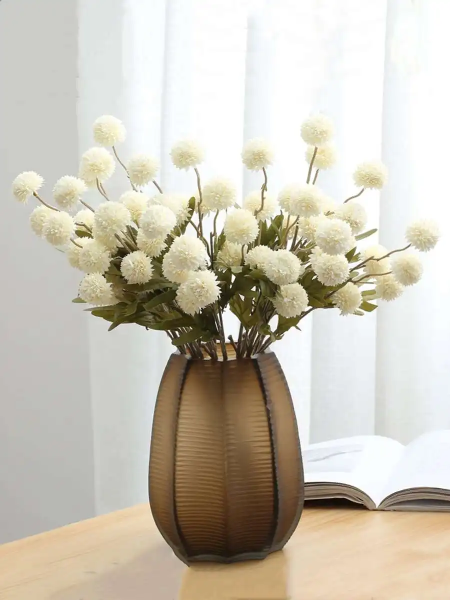 

1pc Artificial Dandelion Flower, 50cm Plastic Fake Plant Branch With Silk Stem, Suitable For Home Living Room Bedroom Decor