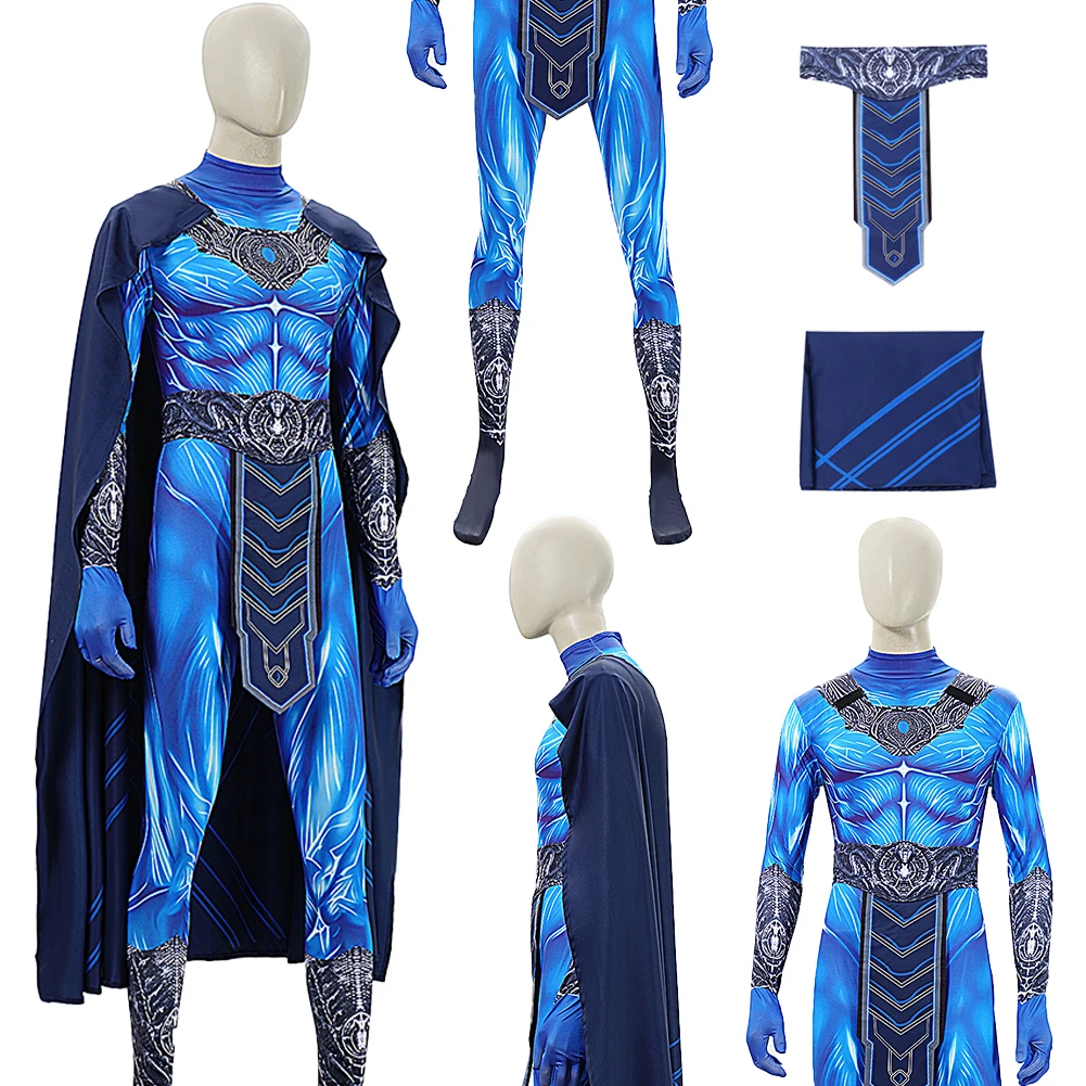 Fantasia 2026 Movie Skeleton King Cosplay Printed Bodysuit Universe For Master Men Teen Disfraz Costume Halloween Carnival Cloth