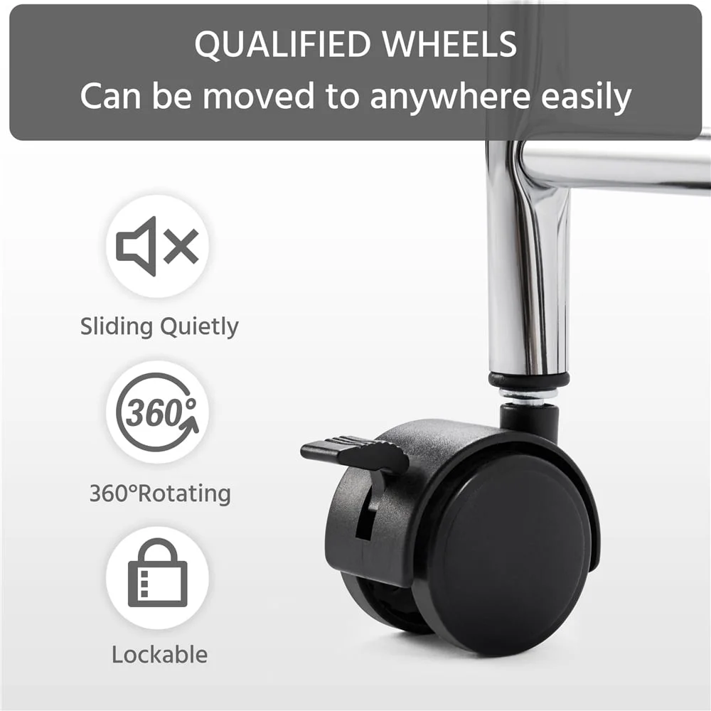 10 Drawer Rolling Storage Cart with Lockable Wheels Multi-Functional Trolley Home Office Organization Indoor Use