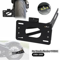 Side License Plate Holder For Honda Shadow VT 600 C 1988-2000 Motorcycle Side Fender Eliminator Side Mount License Plate Holder