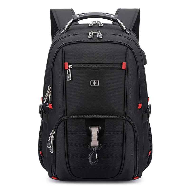 Waterproof Men's Backpack 15.6/17 Inch Laptop Backpacks School Travel Bags Swiss-style Large Capacity Business Bagpack Mochila