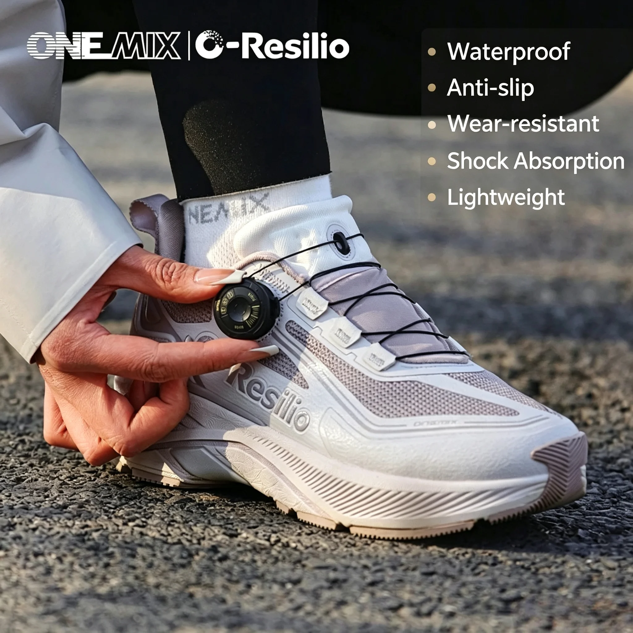 ONEMIX Hiking Shoes For Men Waterproof AntiSlip ShockAbsorbing Lightweight Casual Running Shoes For Women Size 47 23202