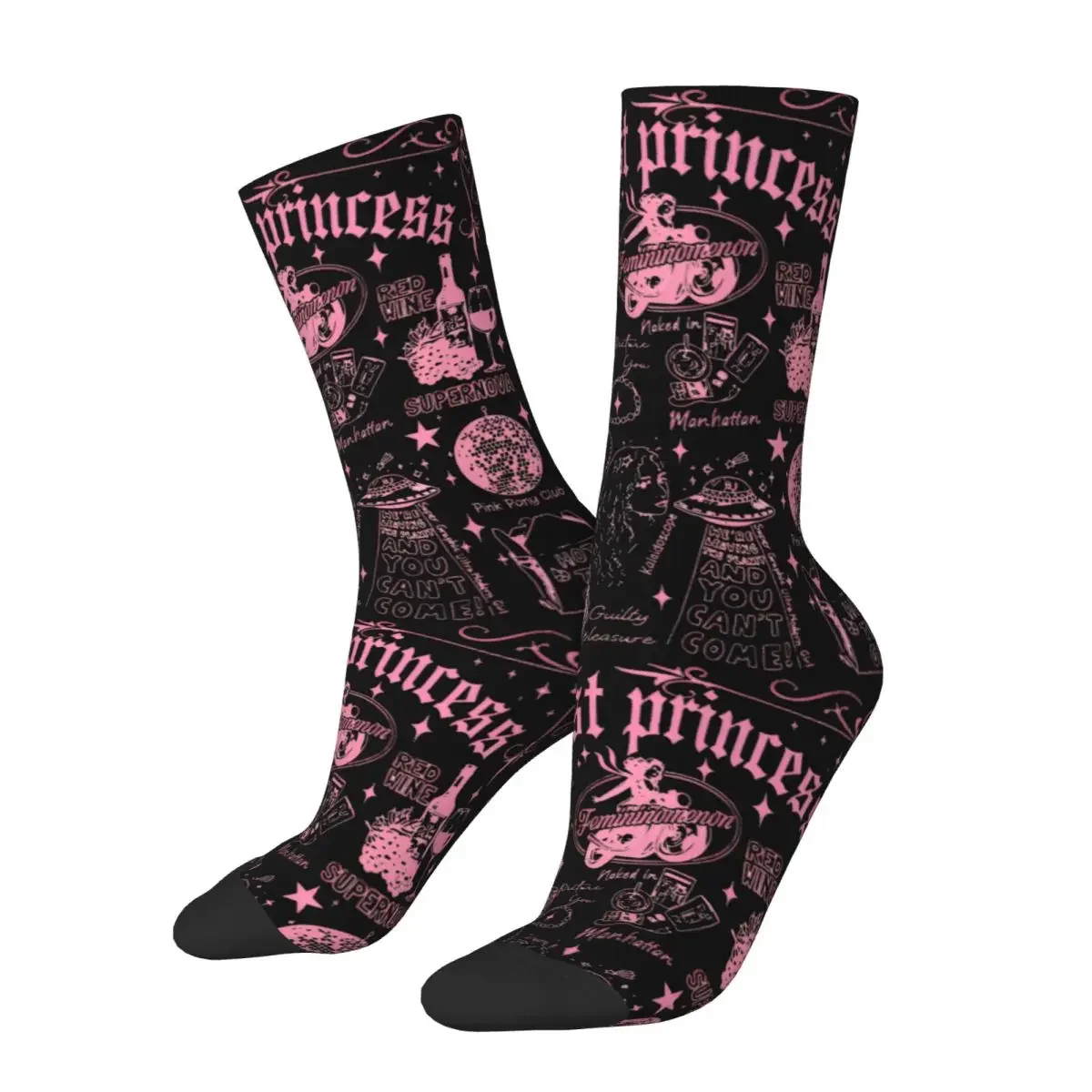 Winter Warm Crazy Design Men's Women's Pink Club Midwest Princess Chappell Roan Socks Singer Music Breathable Sports Socks