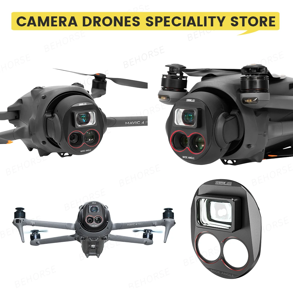 DJI 매빅 4 프로용 광각 렌즈 필터 촬영 범위 확대 HD 글래스 렌즈 필터 DJI 매빅 4 프로 드론 액세서리