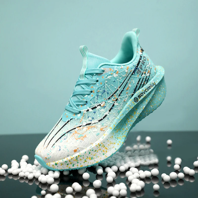 

Мужские модные универсальные удобные спортивные повседневные кроссовки с технологией амортизации и карбоновой пластиной, унисекс