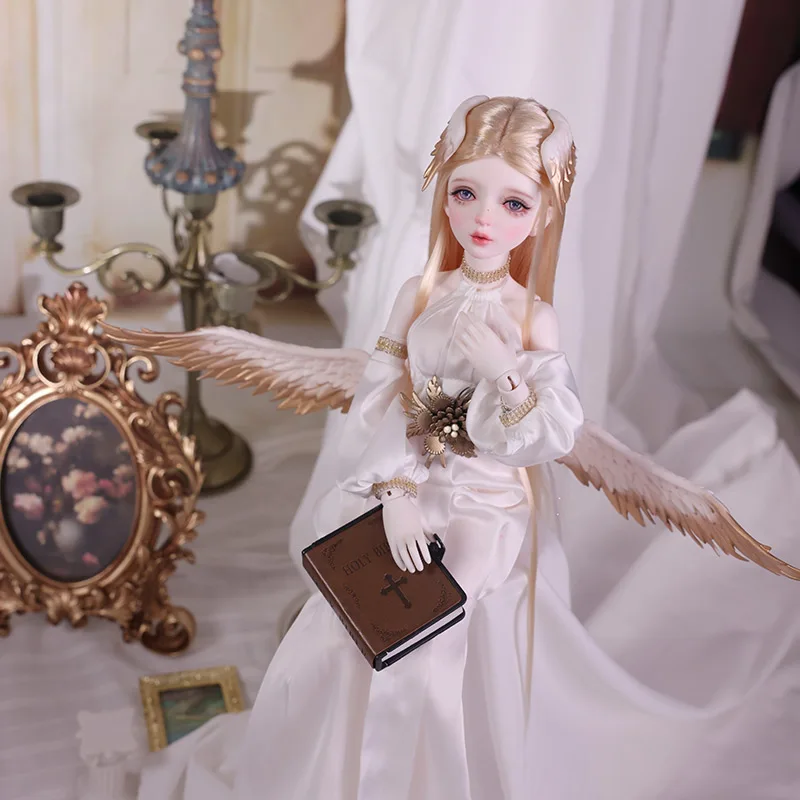 판타지 엔젤 1/4 우리엘 풀세트 A BJD 인형 마법의 날개 수지 장난감