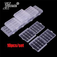 10x Plastic Case Holder Storage Box Cover for Rechargeable AA AAA Batteries