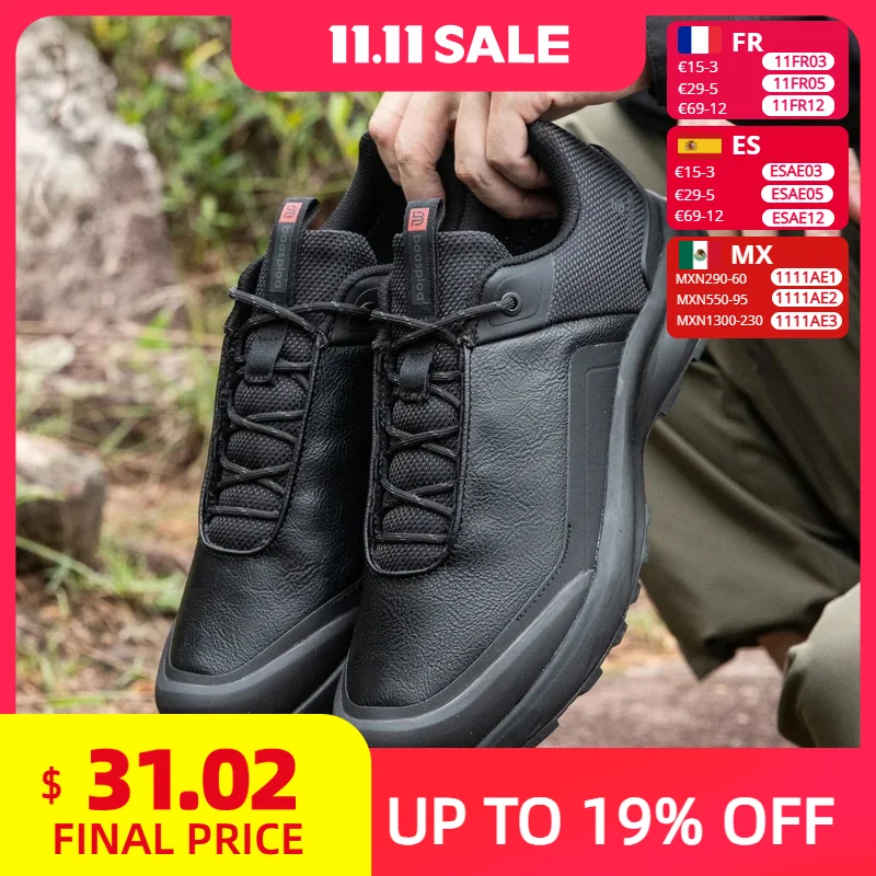 

Baasploa Мужская походная обувь 2025 Личи Кожа Высокое качество Мужские треккинговые кроссовки Нескользящая роскошная дизайнерская уличная обувь