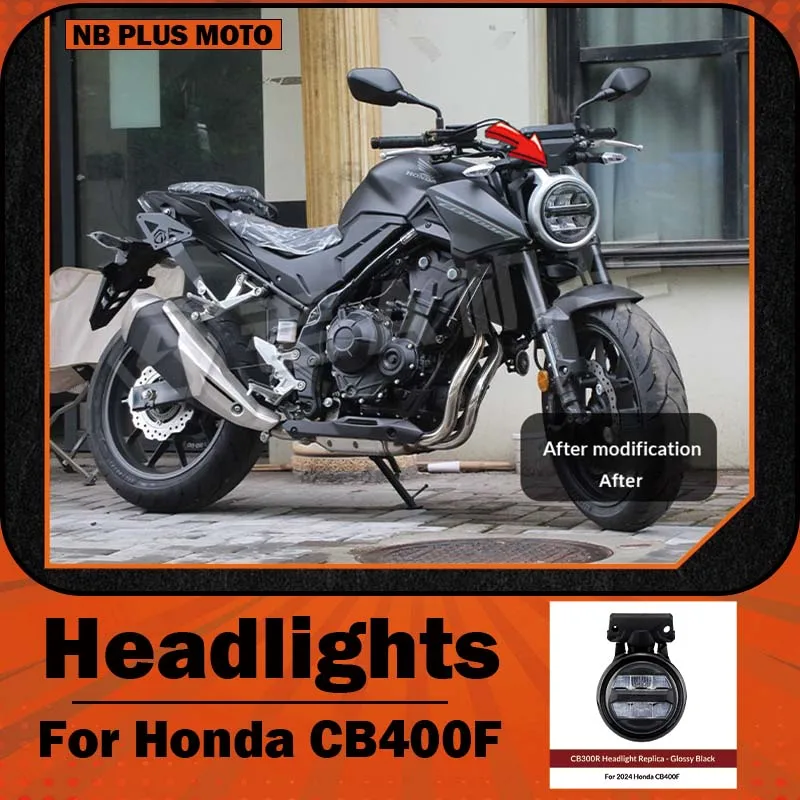 【Premium】For Honda CB400F modified domestic CB300R headlight assemblies for models 21-23 and 25 dedicated round lights