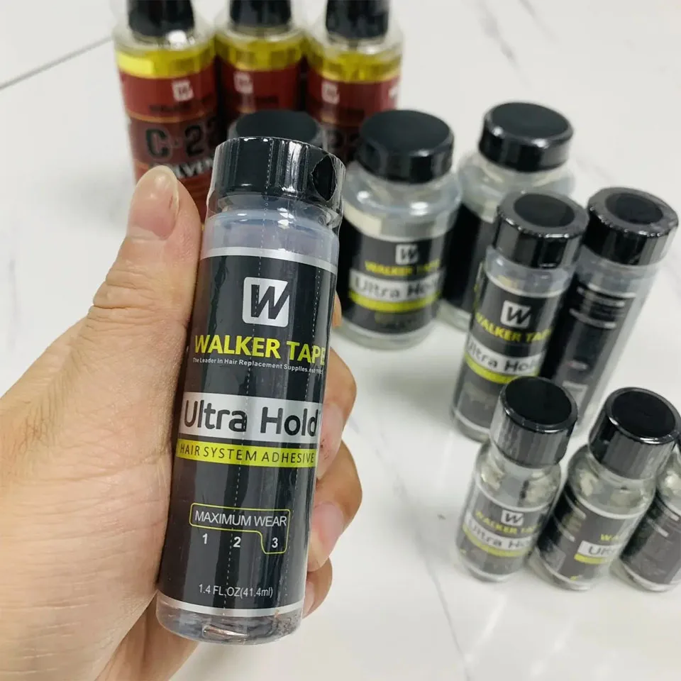 Клей для волос Ultra Hold Walker, клей для кружевного парика, 41 мл, клей для кружевного парика, водонепроницаемый мужской клей для парика, клей для волос для кружевного парика