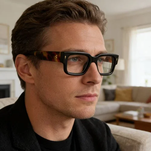 Imagen 1 del producto Gafas Vintage TR90, Montura para Gafas Graduadas, Gafas de Lectura, Gafas de Sol de Moda para Hombre, Gafas Ópticas, Espectaculares