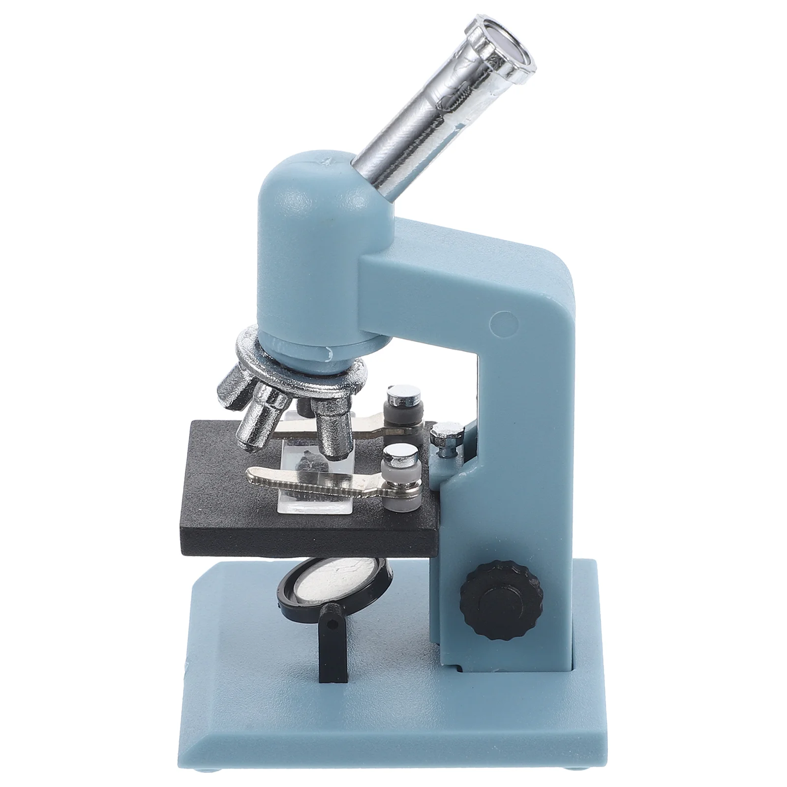 Microscope de Simulation blanc Miniature, maison de poupée, scène d'expérimentation, modèle de jouet décoratif, accessoires de jeu réalistes, Mini maison