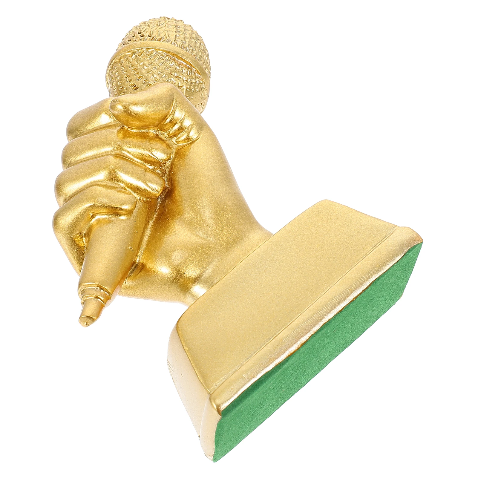 

Music Trophy Gentle Award Microphone Trophys High Quality Musical Singing Resin Golden Encouragement