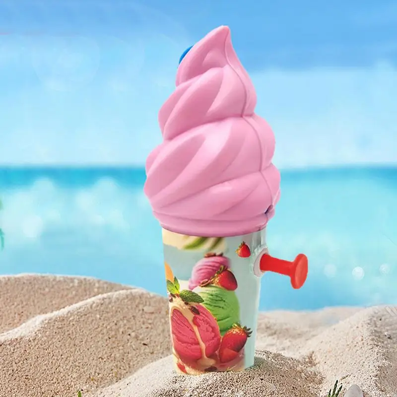Water Squirter ที่สมจริง Ice Cream Water Squirter สําหรับเด็ก LeakProof ขนาดใหญ่ความจุต่อสู้เล่นของเล่น Interactive Prank Beach