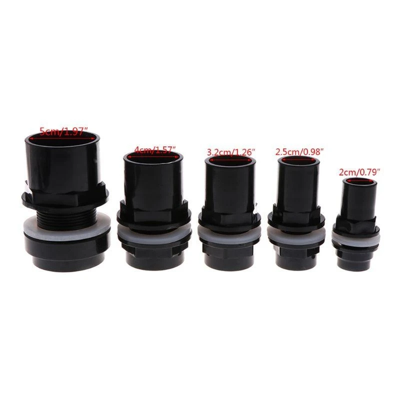 Aquarium Pipe Connector Inlet Outlet PVC Fitting Fish for Tank Filter Accessorie