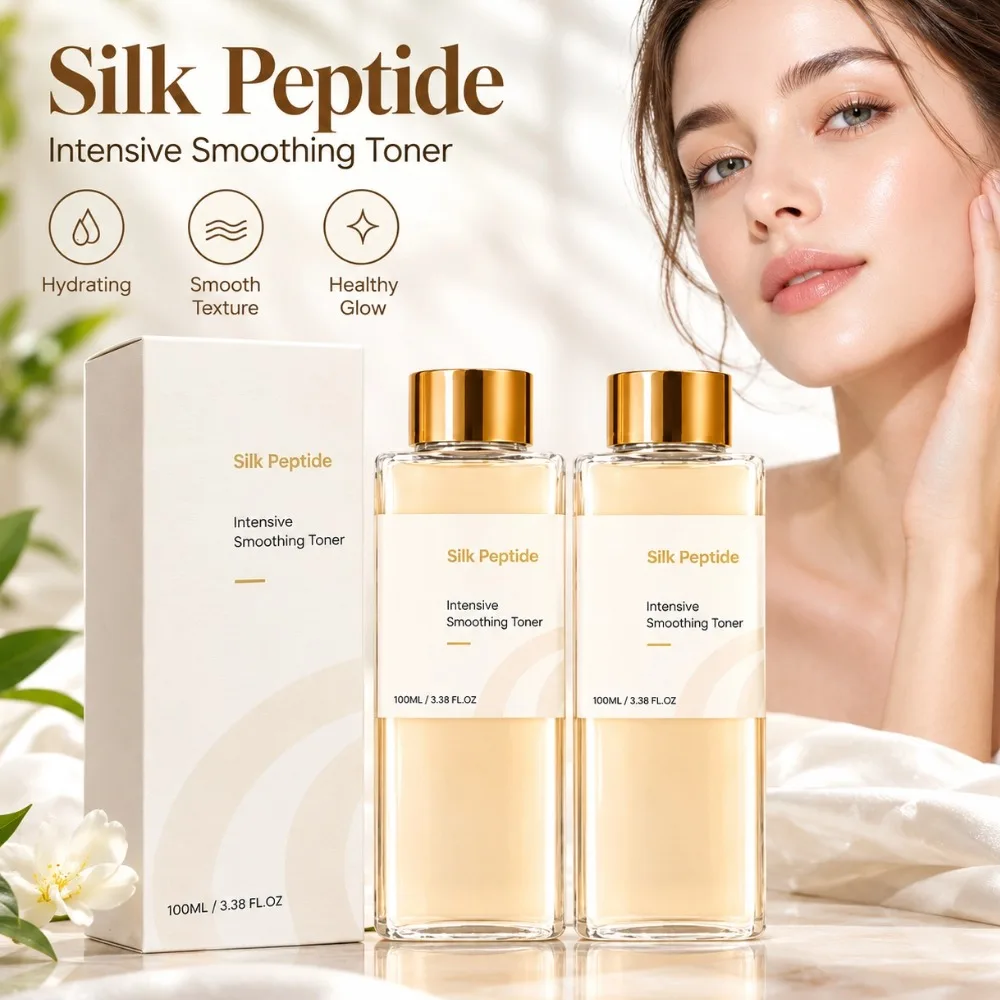 Silk Peptide Silk Essence Water Fade Fine Lines Increase Skin Elasticity Moisturize Moisturize Refreshing Non Greasy Mild Toner