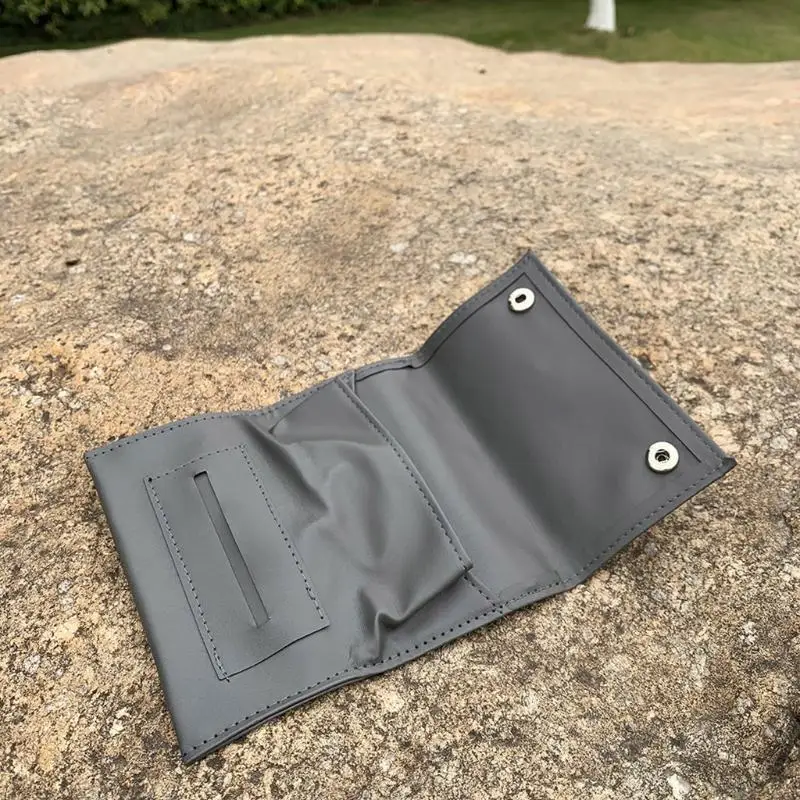 Tragbare Kunstleder Tasche für Fall Rolling Rohr Lagerung Tasche mit Reißverschluss Zigarette Kraut Rauchen Papier Wal B95B