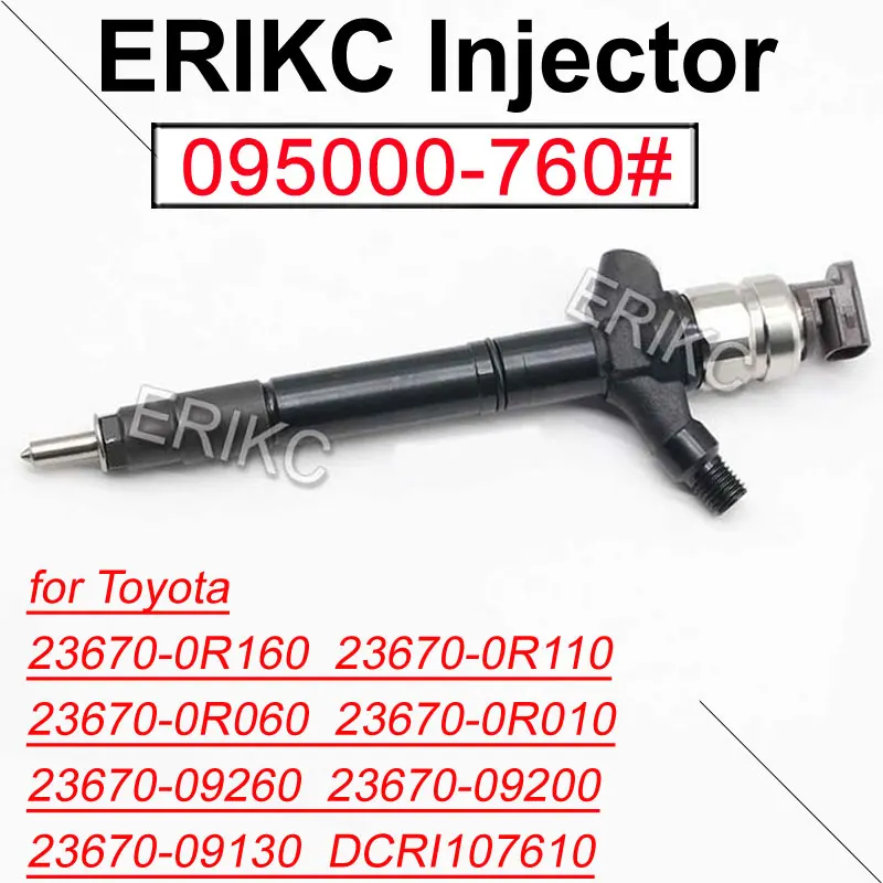 

095000-7600 Diesel Injector Nozzle 095000-7601 Fuel Injection Parts 095000-7602 for DENSO Toyota Avensis 23670-09200 23670-09130