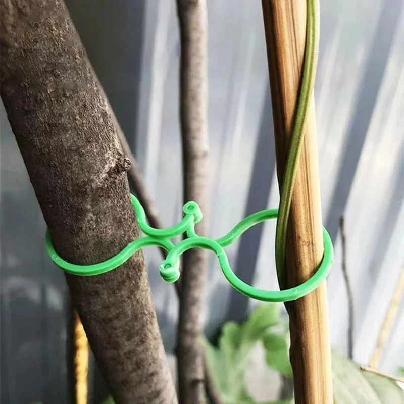 50-400Pcs Horticulture 8 Figure-Eight Buckle Plastic Plant Binding Fixed Cable Tie Multi-Functional Fixed Clamp Hoist Ring