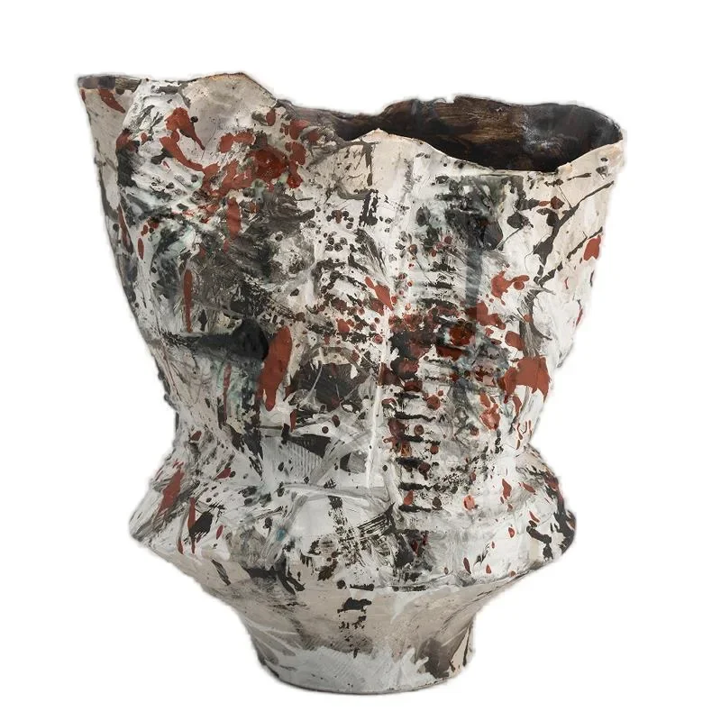 

Handmade high-end ceramic vase ornament Home model room Sales office Flower arrangement jewelry