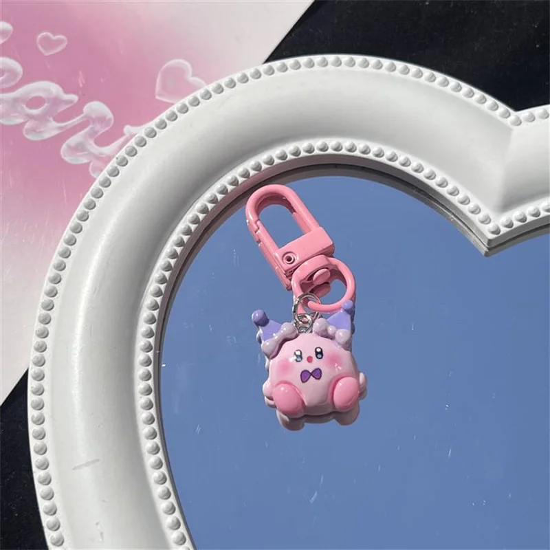 Kawaii Sanrio Keychain Cute Hello Kitty Kuromi Doll Keyrig Pink Cinnamoroll Pompom Purin Pendant Keychains Kids Christmas Gifts