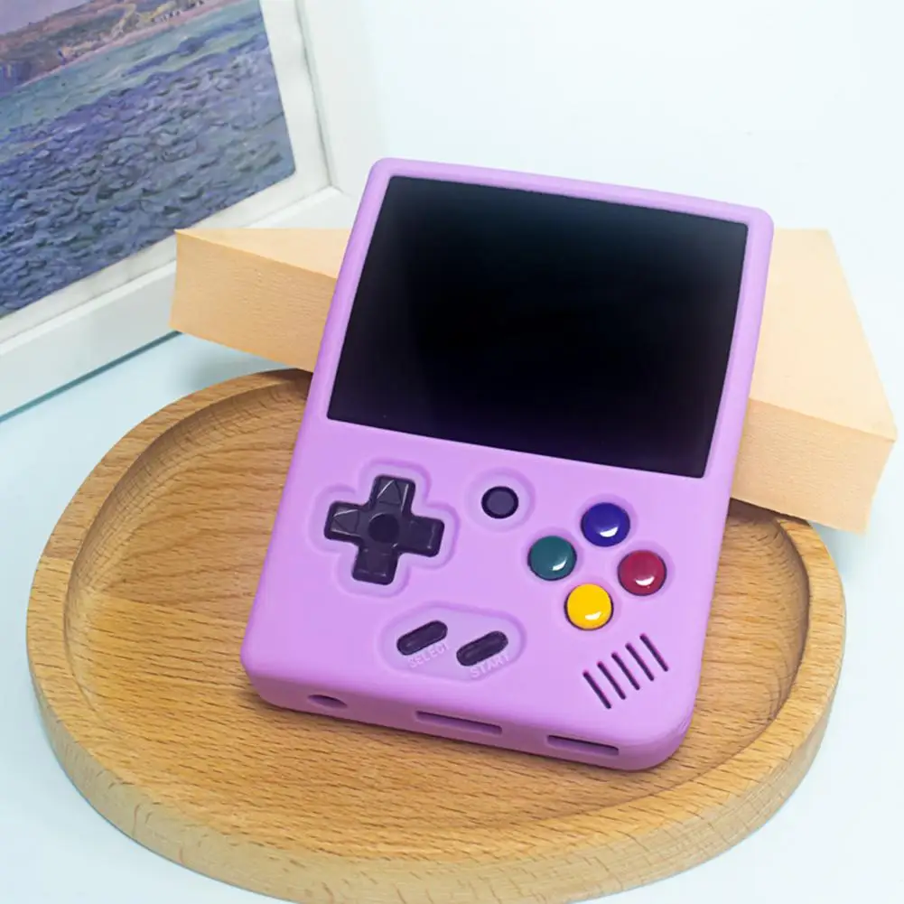 Dirt-resistant Game Console Cover Silicone Protective Case for Miyoo Mini Plus Console Dustproof Shockproof Sleeve Full Coverage