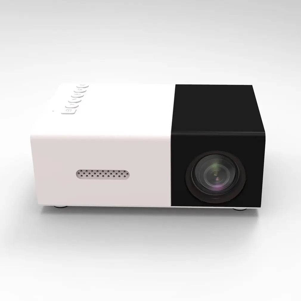 جهاز عرض YG300 محمول عالي الوضوح 1080P جهاز عرض عالي الدقة واجهة متعددة المنزل HDMI متوافق مع USB أفلام AV العارض