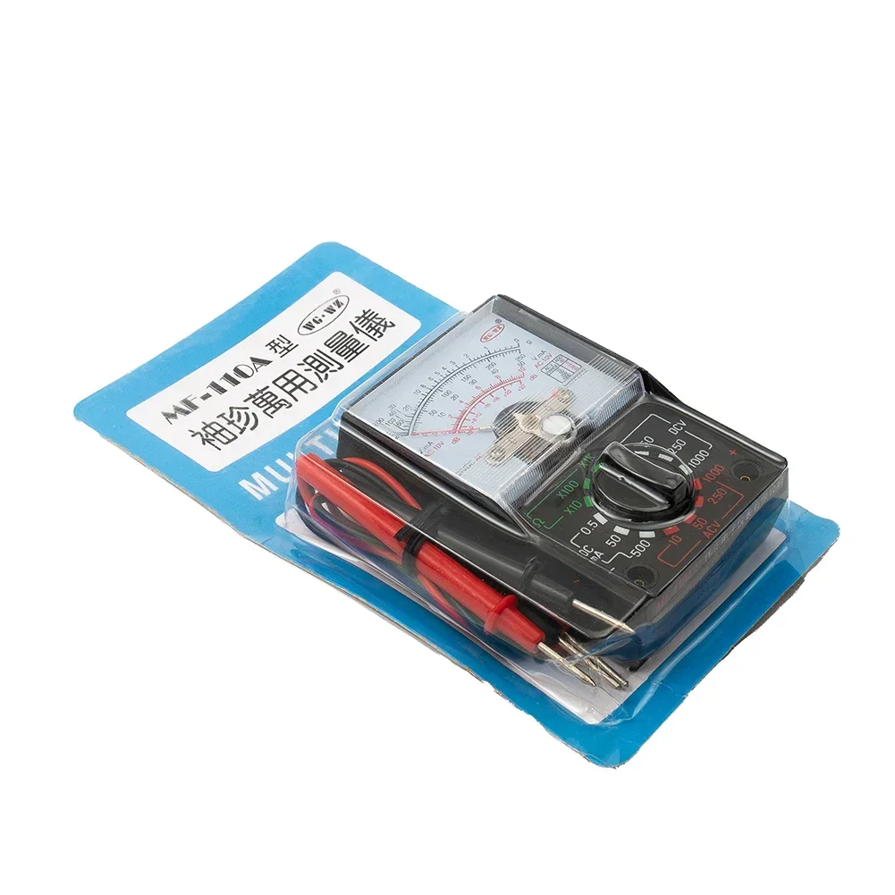 MF-110A Multimeter Voltmeter Current Voltage Analog Tester Meter AC/DC 1000V/250mA Electric Tools Electrical Maintenance