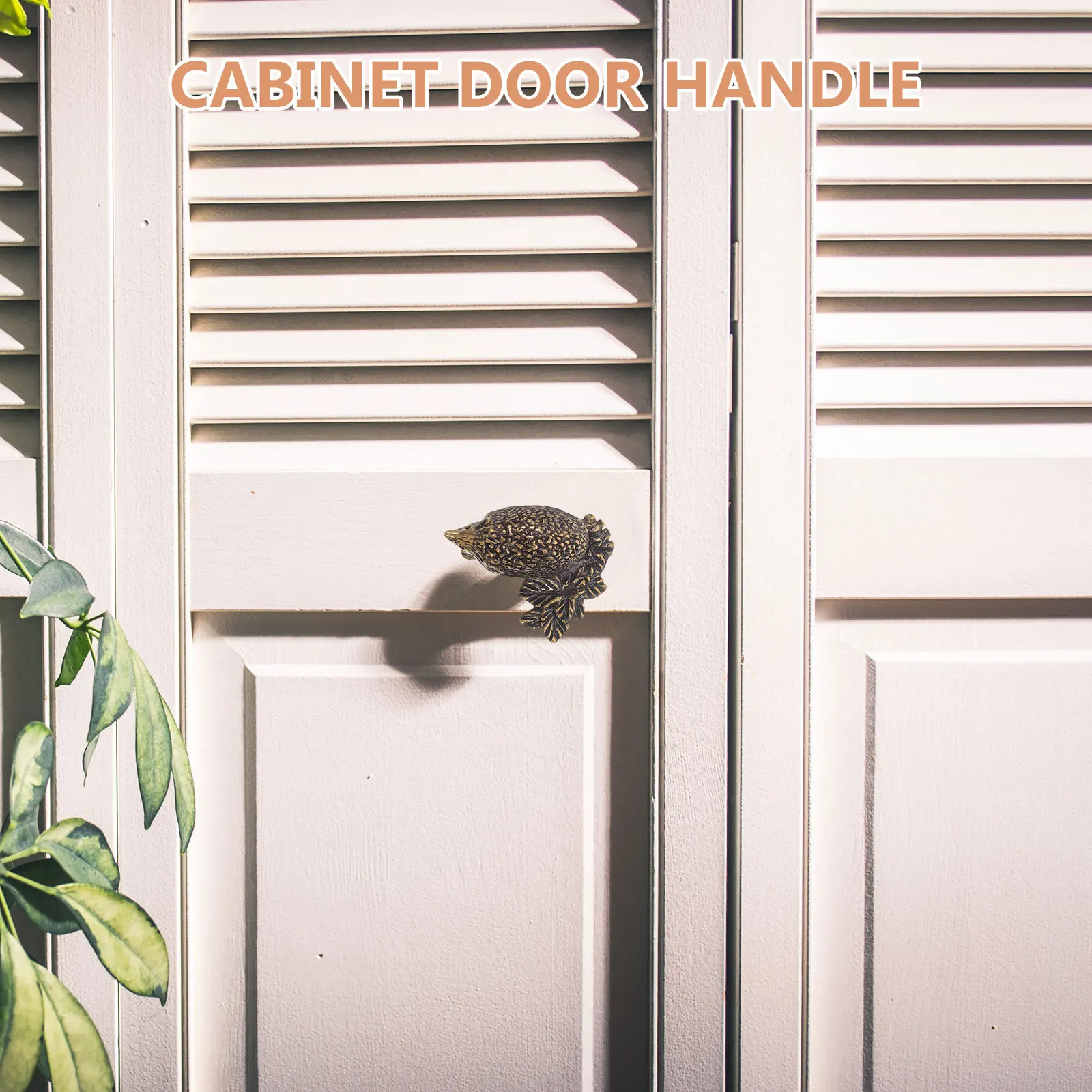 

Brass Hedgehog Cabinet Pull Decorative Drawer Handle Nursery Dresser Knob Vintage Copper Kitchen Furniture Hardware
